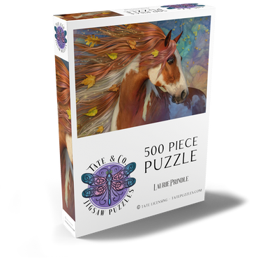 Darstellung des Puzzle Motivs Amberfall Horse Laurie Prindle 500 Puzzle Schachtel Ansicht2