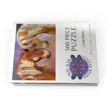 Darstellung des Puzzle Motivs Two Hearts II Horses Laurie Prindle 500 Puzzle Schachtel Ansicht3