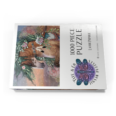 Darstellung des Puzzle Motivs Earths Heart Horse Laurie Prindle 1000 Puzzle Schachtel Ansicht3