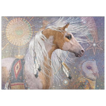 Darstellung des Puzzle Motivs puzzleplate Summer Solstice Horse Laurie Prindle 500 Puzzle