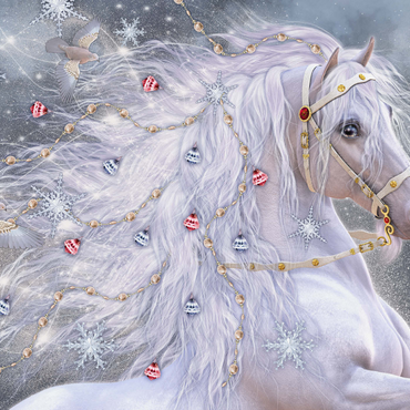 Darstellung des Puzzle Motivs Christmas Magic Horse Laurie Prindle 1000 Puzzle 3D Modell