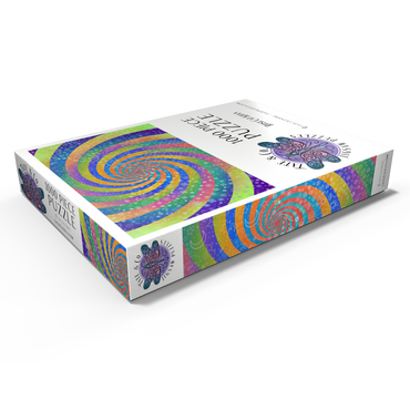 Darstellung des Puzzle Motivs Swirl Rainbow Challenge - Rose Cat Khan 1000 Puzzle Schachtel Ansicht1