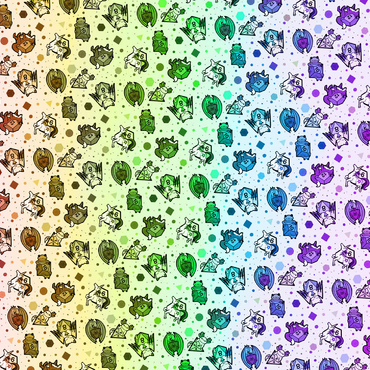 Darstellung des Puzzle Motivs Dice Critters Challenge - Rose Cat Khan 500 Puzzle 3D Modell