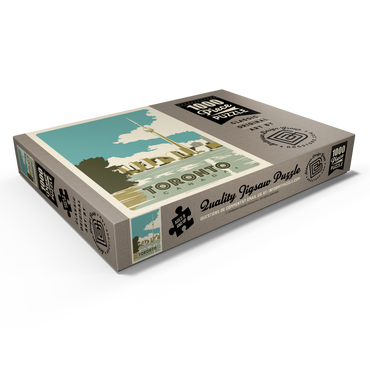 Darstellung des Puzzle Motivs Canada: Toronto, Vintage Poster 1000 Puzzle Schachtel Ansicht1