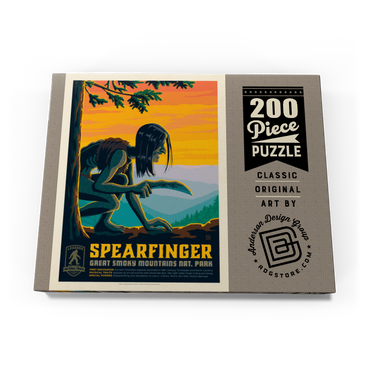 Darstellung des Puzzle Motivs Legends Of The National Parks: Great Smoky Mountain's Spearfinger 200 Puzzle Schachtel Ansicht3