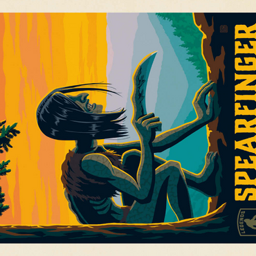 Darstellung des Puzzle Motivs Legends Of The National Parks: Great Smoky Mountain's Spearfinger 500 Puzzle 3D Modell