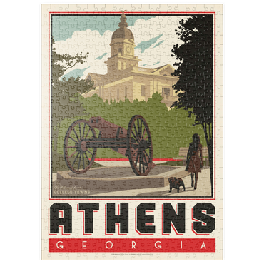 Darstellung des Puzzle Motivs puzzleplate American College Towns: Athens, GA 500 Puzzle