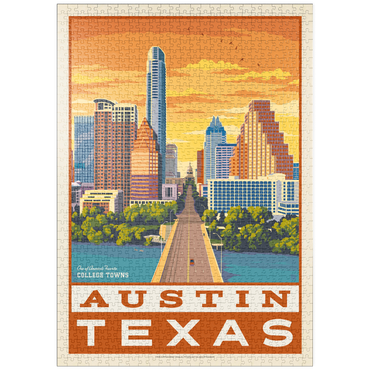 Darstellung des Puzzle Motivs puzzleplate American College Towns: Austin, Texas 1000 Puzzle