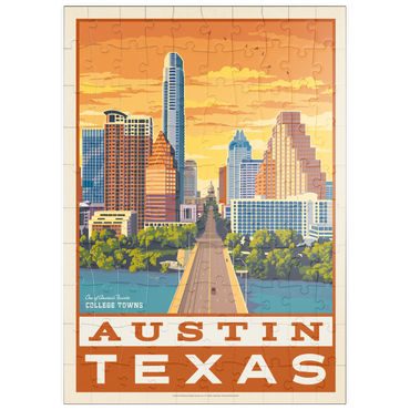 Darstellung des Puzzle Motivs puzzleplate American College Towns: Austin, Texas 100 Puzzle