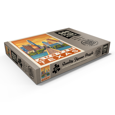 Darstellung des Puzzle Motivs American College Towns: Austin, Texas 500 Puzzle Schachtel Ansicht1