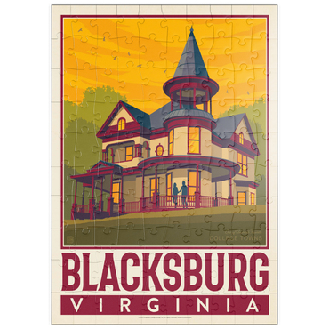 Darstellung des Puzzle Motivs puzzleplate American College Towns: Blacksburg, VA 100 Puzzle
