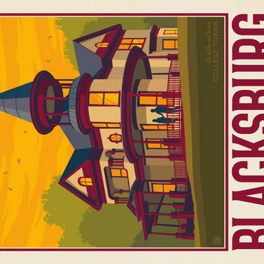 Darstellung des Puzzle Motivs American College Towns: Blacksburg, VA 100 Puzzle 3D Modell