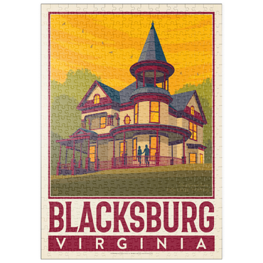 Darstellung des Puzzle Motivs puzzleplate American College Towns: Blacksburg, VA 500 Puzzle