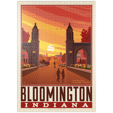 Darstellung des Puzzle Motivs puzzleplate American College Towns: Bloomington, IN 1000 Puzzle