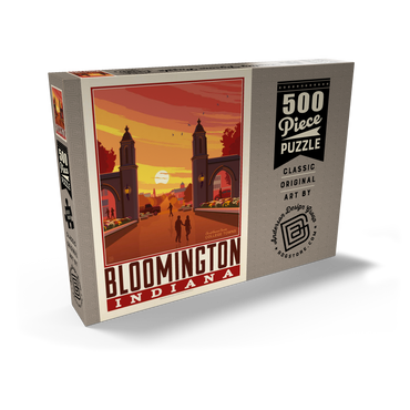 Darstellung des Puzzle Motivs American College Towns: Bloomington, IN 500 Puzzle Schachtel Ansicht2