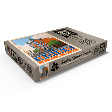 Darstellung des Puzzle Motivs American College Towns: Boise, Idaho 1000 Puzzle Schachtel Ansicht1