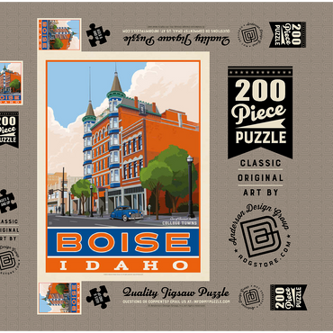 Darstellung des Puzzle Motivs American College Towns: Boise, Idaho 200 Puzzle Schachtel 3D Modell
