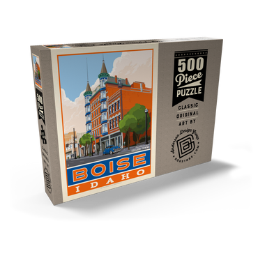 Darstellung des Puzzle Motivs American College Towns: Boise, Idaho 500 Puzzle Schachtel Ansicht2