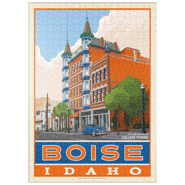 Darstellung des Puzzle Motivs puzzleplate American College Towns: Boise, Idaho 500 Puzzle