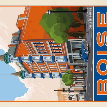 Darstellung des Puzzle Motivs American College Towns: Boise, Idaho 500 Puzzle 3D Modell