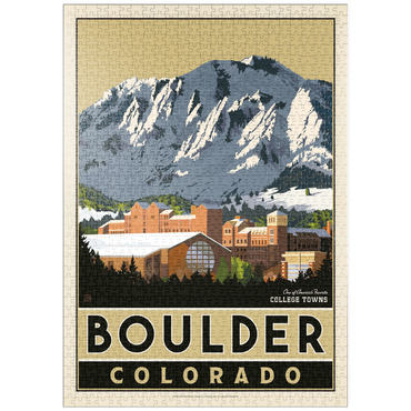 Darstellung des Puzzle Motivs puzzleplate American College Towns: Boulder, CO 1000 Puzzle