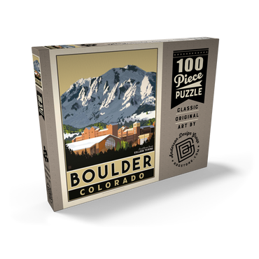 Darstellung des Puzzle Motivs American College Towns: Boulder, CO 100 Puzzle Schachtel Ansicht2