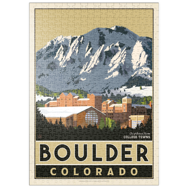 Darstellung des Puzzle Motivs puzzleplate American College Towns: Boulder, CO 500 Puzzle