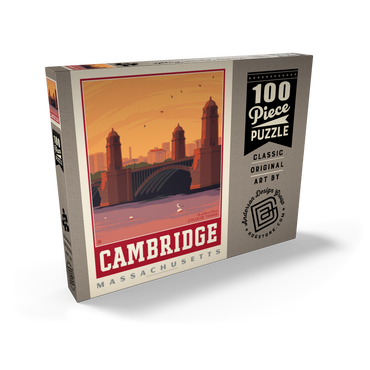 Darstellung des Puzzle Motivs American College Towns: Cambridge, MA 100 Puzzle Schachtel Ansicht2