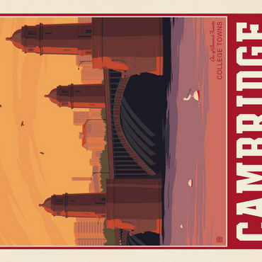 Darstellung des Puzzle Motivs American College Towns: Cambridge, MA 200 Puzzle 3D Modell
