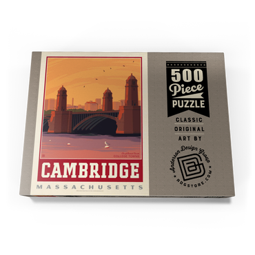 Darstellung des Puzzle Motivs American College Towns: Cambridge, MA 500 Puzzle Schachtel Ansicht3