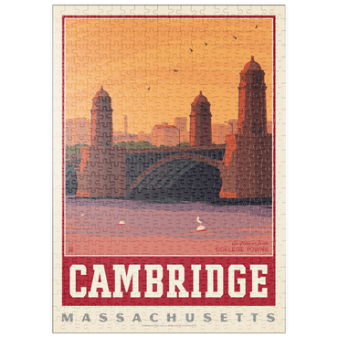 Darstellung des Puzzle Motivs puzzleplate American College Towns: Cambridge, MA 500 Puzzle