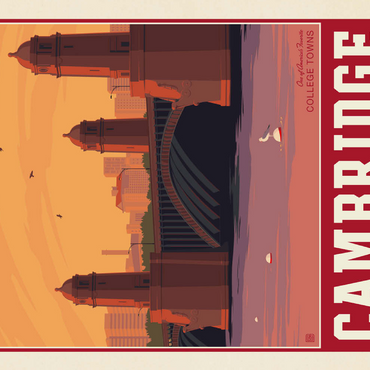 Darstellung des Puzzle Motivs American College Towns: Cambridge, MA 500 Puzzle 3D Modell