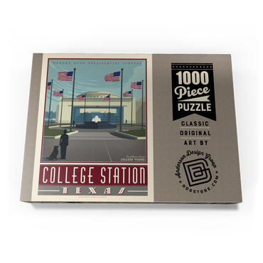 Darstellung des Puzzle Motivs American College Towns: College Station, TX 1000 Puzzle Schachtel Ansicht3