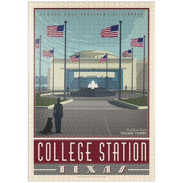 Darstellung des Puzzle Motivs puzzleplate American College Towns: College Station, TX 1000 Puzzle