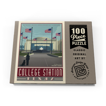 Darstellung des Puzzle Motivs American College Towns: College Station, TX 100 Puzzle Schachtel Ansicht3