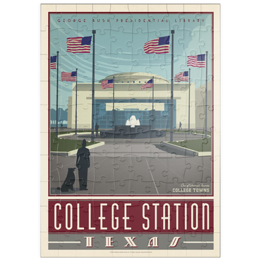 Darstellung des Puzzle Motivs puzzleplate American College Towns: College Station, TX 100 Puzzle