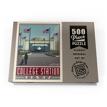 Darstellung des Puzzle Motivs American College Towns: College Station, TX 500 Puzzle Schachtel Ansicht3