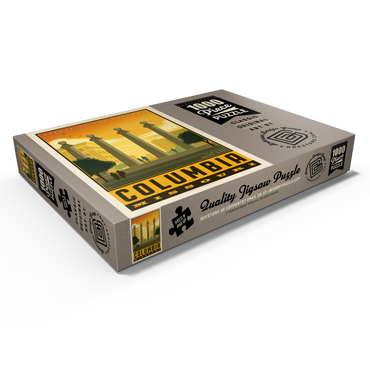 Darstellung des Puzzle Motivs American College Towns: Columbia, MO 1000 Puzzle Schachtel Ansicht1