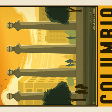 Darstellung des Puzzle Motivs American College Towns: Columbia, MO 1000 Puzzle 3D Modell