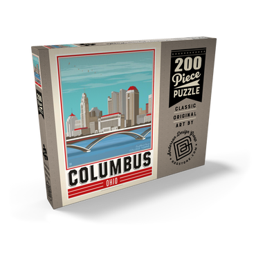 Darstellung des Puzzle Motivs American College Towns: Columbus, OH 200 Puzzle Schachtel Ansicht2