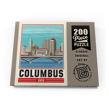 Darstellung des Puzzle Motivs American College Towns: Columbus, OH 200 Puzzle Schachtel Ansicht3