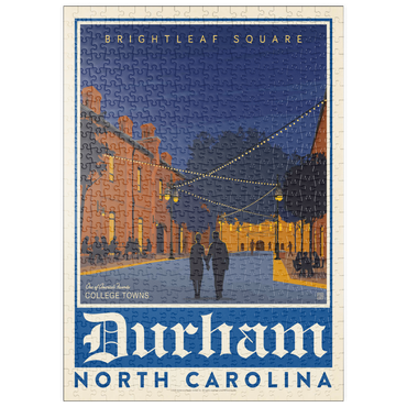 Darstellung des Puzzle Motivs puzzleplate American College Towns: Durham, NC 500 Puzzle