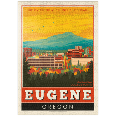 Darstellung des Puzzle Motivs puzzleplate American College Towns: Eugene, Oregon 1000 Puzzle