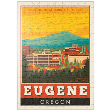 Darstellung des Puzzle Motivs puzzleplate American College Towns: Eugene, Oregon 200 Puzzle