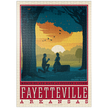 Darstellung des Puzzle Motivs puzzleplate American College Towns: Fayetteville, Arkansas 1000 Puzzle