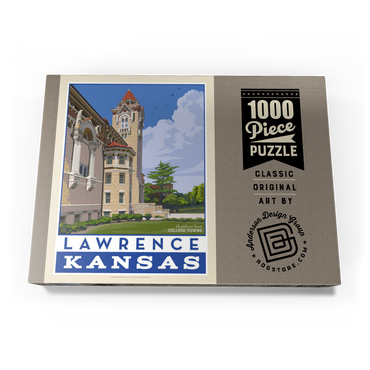 Darstellung des Puzzle Motivs American College Towns: Lawrence, Kansas 1000 Puzzle Schachtel Ansicht3