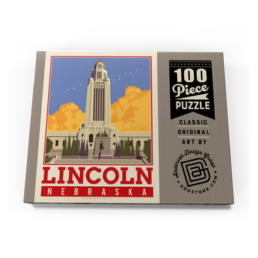 Darstellung des Puzzle Motivs American College Towns: Lincoln, NE 100 Puzzle Schachtel Ansicht3