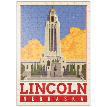 Darstellung des Puzzle Motivs puzzleplate American College Towns: Lincoln, NE 200 Puzzle