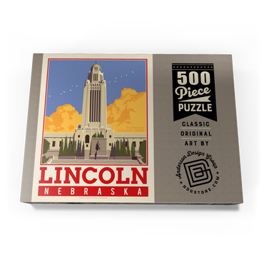 Darstellung des Puzzle Motivs American College Towns: Lincoln, NE 500 Puzzle Schachtel Ansicht3