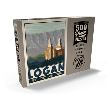 Darstellung des Puzzle Motivs American College Towns: Logan, Utah 500 Puzzle Schachtel Ansicht2